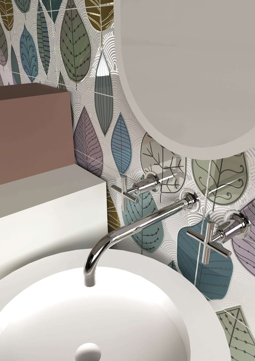 Botanical Nordic ceramic tiles 25x75cm All tiles TILEJOB.CO.UK