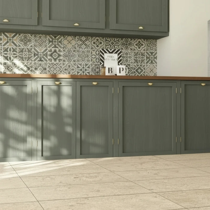 Burbank Storm Beige Stone Effect Porcelain Wall and Floor Tiles 600x400mm