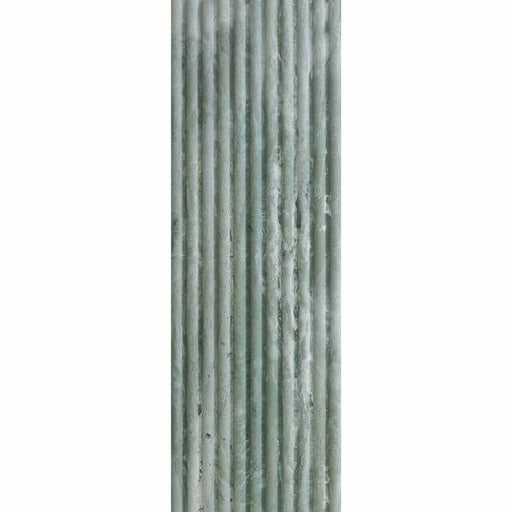Genoa Green marble fluted wall tiles cut sample TILEJOB.CO.UK