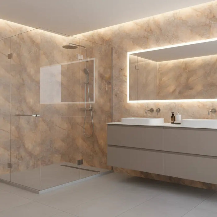 Carat Gold Gloss onyx bathroom porcelain tiles  60x120cm