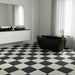 Charming Black Classic Marble effect tiles 30x30cm