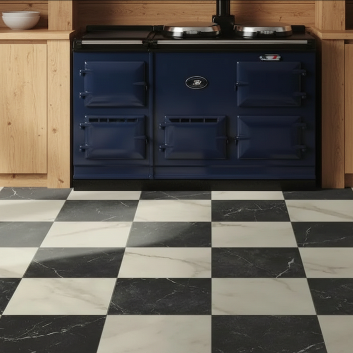 Charming White Classic Marble effect tiles 30x30cm