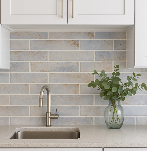 Copper Breeze Blue ceramic gloss 75x300x9mm