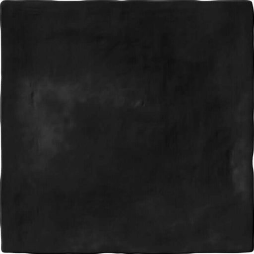 Zellige Black Wall tiles cut sample TILEJOB.CO.UK
