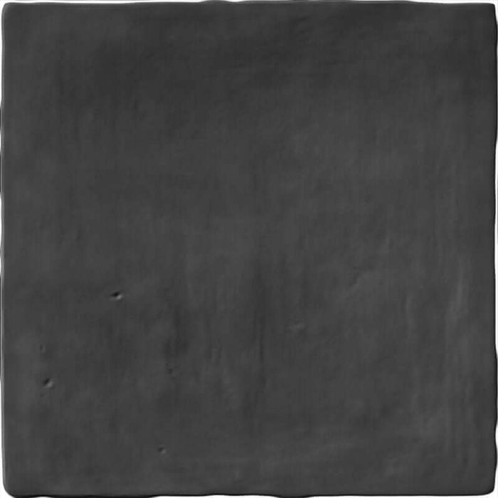 Zellige Black Wall tiles cut sample TILEJOB.CO.UK