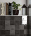 Zellige Black Wall tiles cut sample TILEJOB.CO.UK