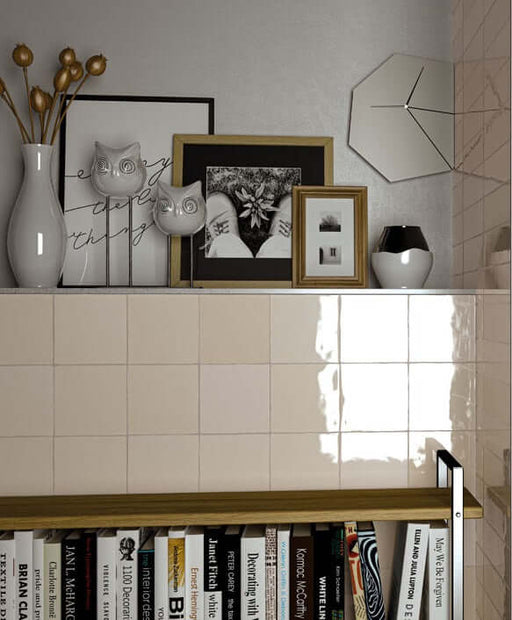 Zellige Cream Wall tiles 13x13cm All tiles TILEJOB