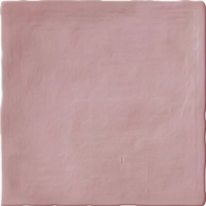 Zellige Pink Wall tiles cut sample TILEJOB.CO.UK