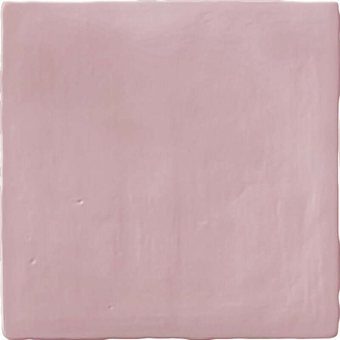 Zellige Pink Wall tiles cut sample TILEJOB.CO.UK