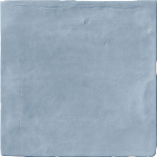 Zellige Blue Wall tiles cut sample TILEJOB.CO.UK