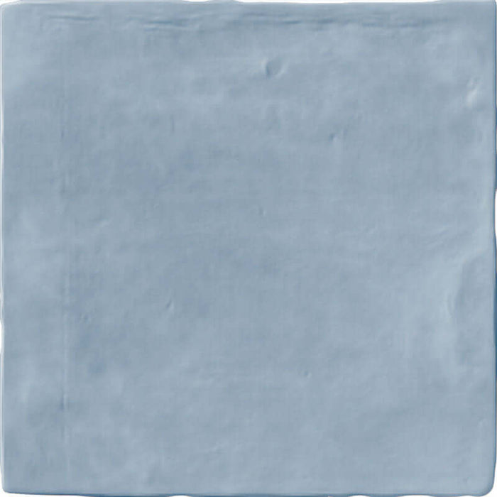 Zellige Blue Wall tiles cut sample TILEJOB.CO.UK