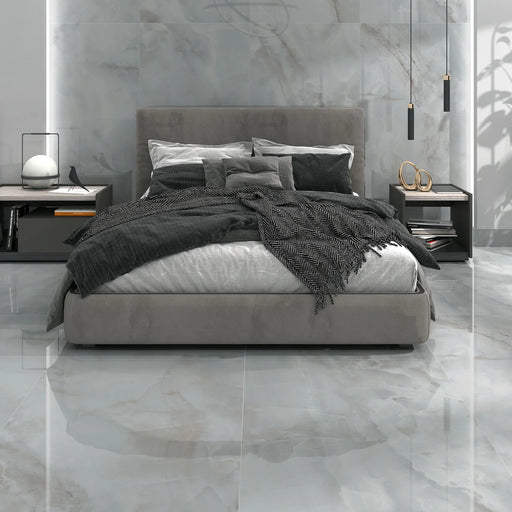 Sardonyx Pearl Gloss Large Onyx Porcelain Tiles 90x90cm