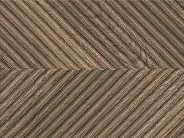 Drewno Brown Ceramic Tiles Lines and Chevron 59x8x29.8cm