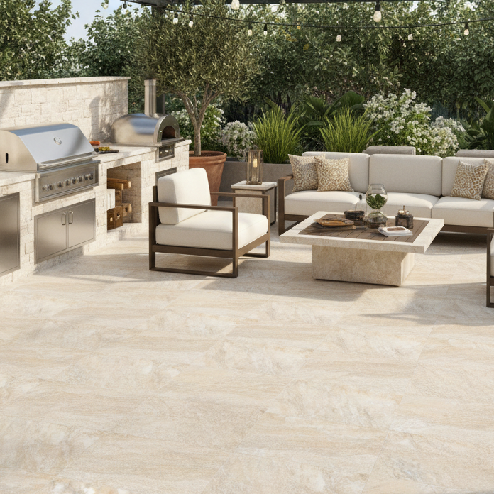 Elice Gold Summer porcelain outdoor tile 60x90x2cm