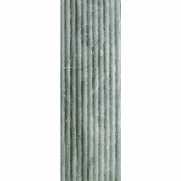 Genoa Green marble fluted wall tiles 120x40cm All tiles TILEJOB.CO.UK