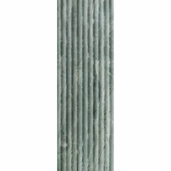 Genoa Green marble fluted wall tiles 120x40cm All tiles TILEJOB.CO.UK