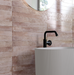 Genesi Pink Brillo porcelain tiles 4.8x45x0.8cm