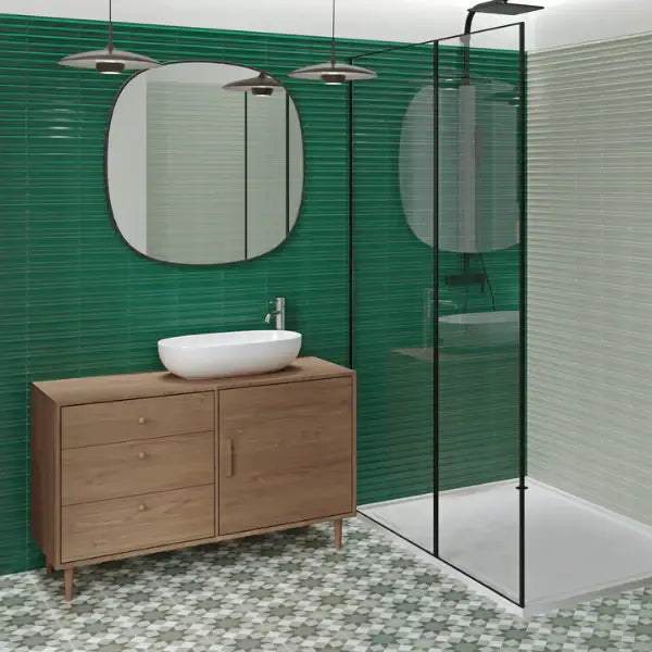 Green Vintage Victorian Era ceramic tiles 20x20cm TILEJOB