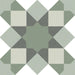 Green Vintage Victorian Era ceramic tiles 20x20cm TILEJOB