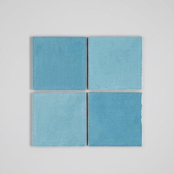 Zellige Turquoise Wall tiles 13x13cm