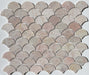 Temini pink marble scale mosaic tiles 29×34.5cm TILEJOB.CO.UK