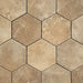 Hexagonal Aged Terracotta Esagona Rosso Tiles