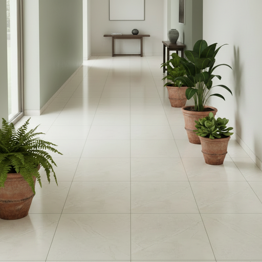 Ivory Classic Marble Effect porcelain tiles 30x30cm