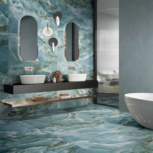 Onyx Aqua Gloss and Matt 30x60cm All tiles TILEJOB