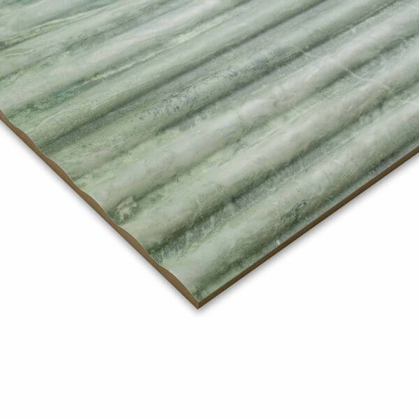 Genoa Green marble fluted wall tiles 120x40cm All tiles TILEJOB.CO.UK