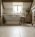 Levante Natural Tumbled Stone Effect Porcelain Tiles bathroom floor