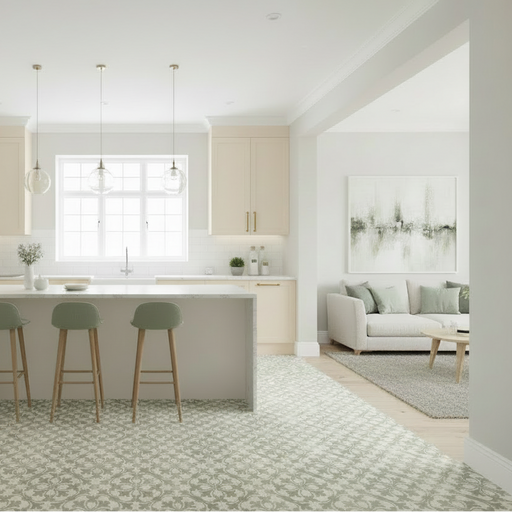 Livada sage vitrified ceramic tiles 45x45cm