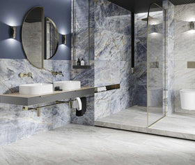 Marble effect tiles