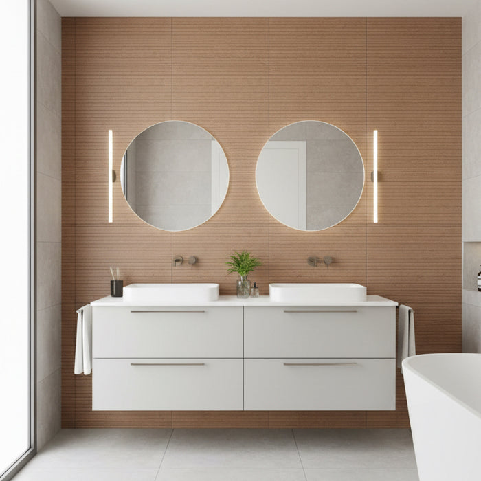 Mixtone Rosso Decor Porcelain Matt Tiles 60x120cm