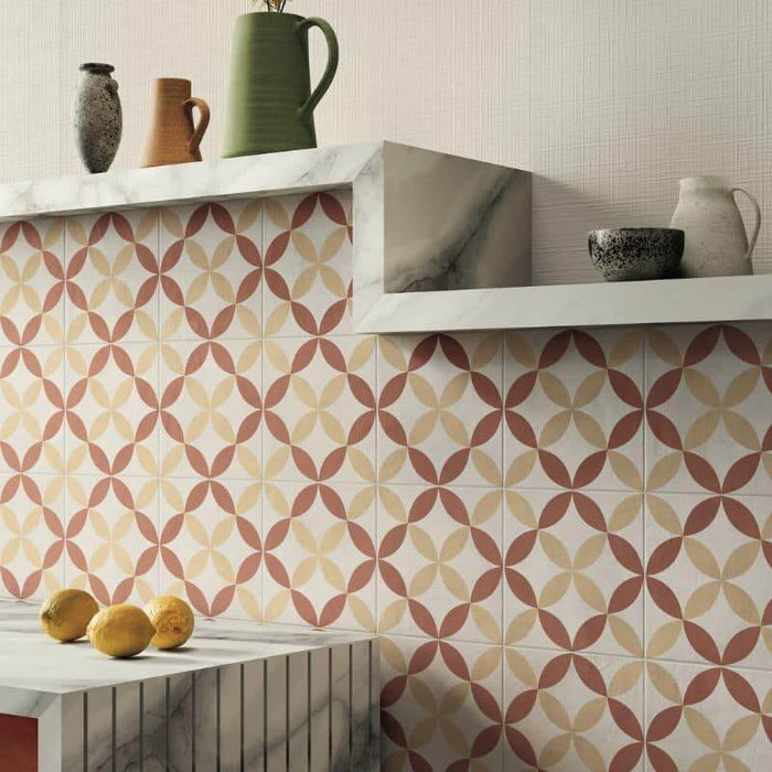 Florida Cotto Porcelain tiles cut sample TILEJOB.CO.UK