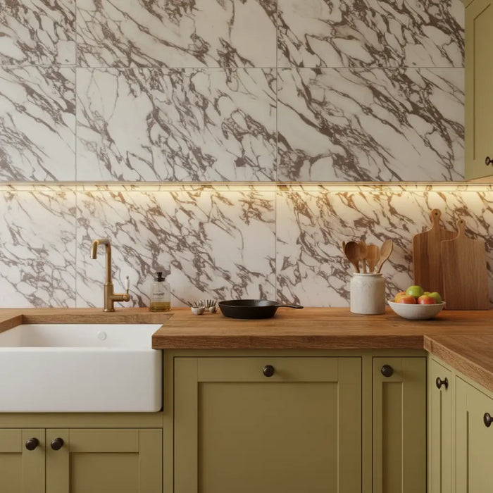 Novara Pavonazzetto Matt Porcelain Tiles 60x120cm