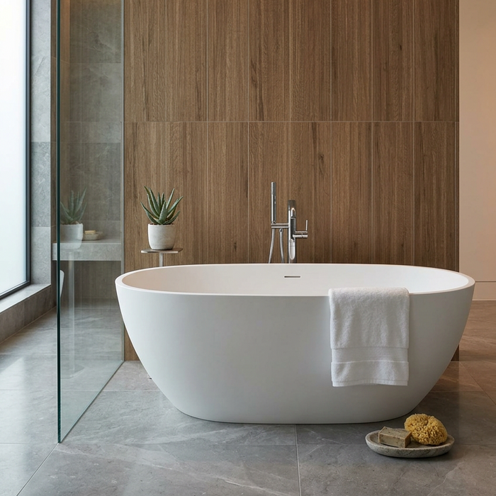 Oaktree Age Mid Wood Porcelain Tiles 60x120cm