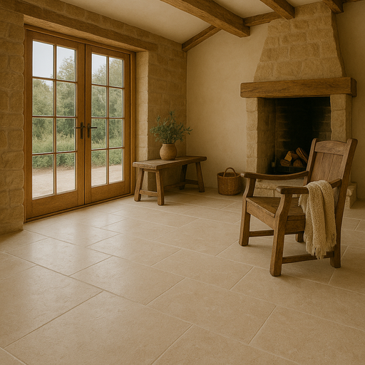 Old Castle Fossil Tumbled Limestone 40x60x1.5cm