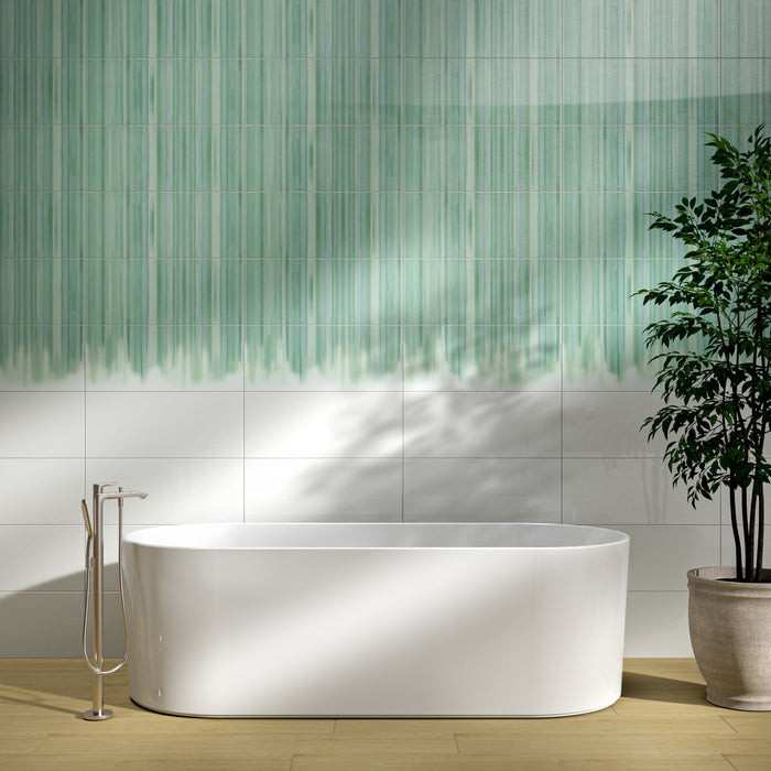 Portofino Decoro Klaus Smeraldo Green Ceramic Tiles 25x60cm