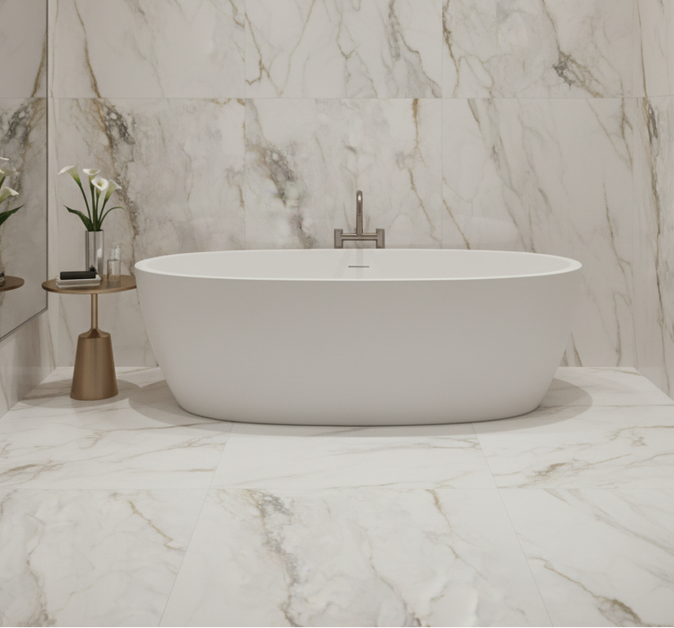 Pisa Gold Gloss Gloss Large Format Marble Effect Porcelain Tiles 90x90cm