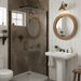 Planet Copper Oxide Metal Effect Wall & Floor Tiles shower feature wall