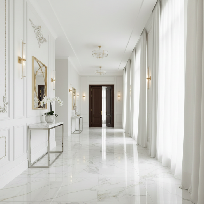 Regency Marble Gold Polished  Porcelain Tiles 600x1200mm