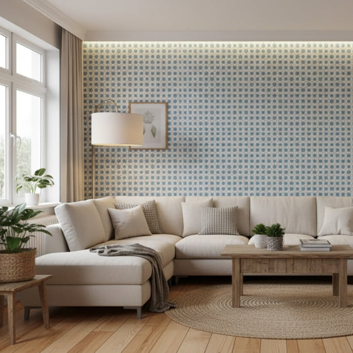 Romano star blue matt porcelain tiles 210.6x210.6x9mm All tiles TILEJOB