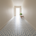 Romano star blue matt porcelain tiles 210.6x210.6x9mm