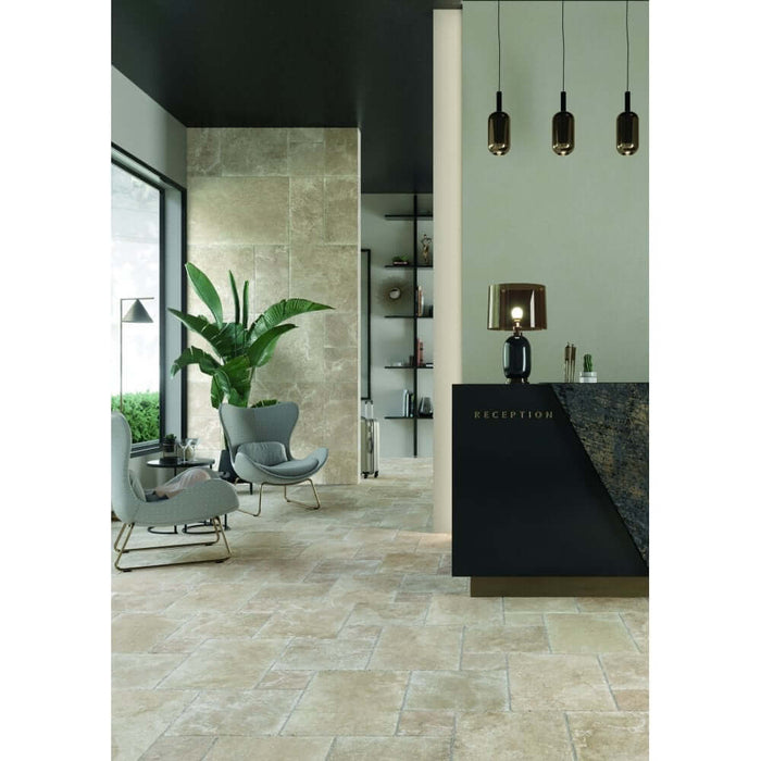 Pietre Lime Beige modular tiles porcelain cut sample TILEJOB.CO.UK