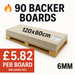 Pro-Backer Fibre Cement Backer Board 60x120cm, 6mm, 90 boards pallet deal