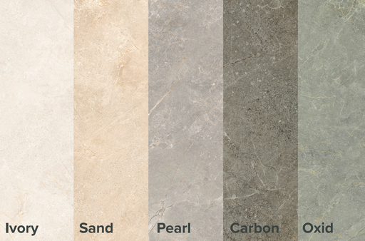 Moonlight Ivory porcelain tiles 60x60cm and 60x30cm