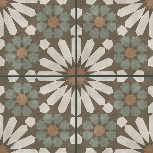 Romano star green matt porcelain tiles 210.6x210.6x9mm All tiles TILEJOB