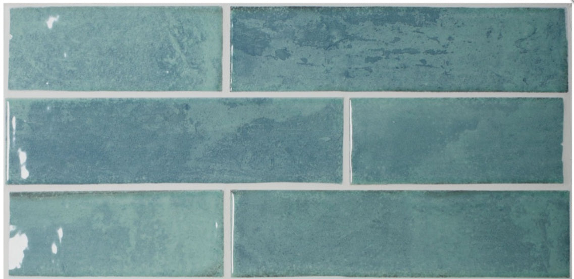 Como Turquoise gloss ceramic 65x250x7mm