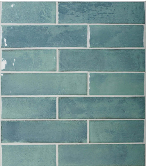 Como Turquoise gloss ceramic 65x250x7mm TILEJOB