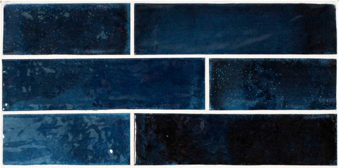 Como Navy Blue gloss ceramic 65x250x7mm